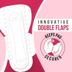 everteen Sanitary Pads XXL for Women 80 Pads, Cotton Soft Sanitary Napkin XXL 320mm, Extra Long Pad for Heavy Flow, Wider Back Coverage for No Stains, Rash Free 8 Layer Protection (40 Pads Each) Pack of 2