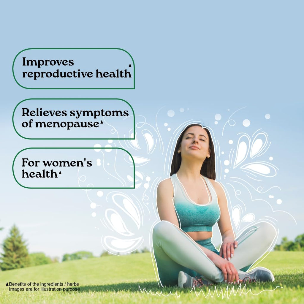 A TATA Product - Organic India Women's Well Being - 60 Veg Capsules, Plant Based Estrogens, Boosts Health & Vitality For Women Of All Ages & Restore Hormonal Balance, GMP & NPOP Certified Organic