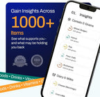 AFIL Food Sensitivity Test kit - 1000+ Foods, Drinks, Vitamins & Gut Health | At-Home Wellness Food Intolerance Test Kits for Adults & Kids - Non-Invasive Wellness Indicator | 1000+ Items Premium