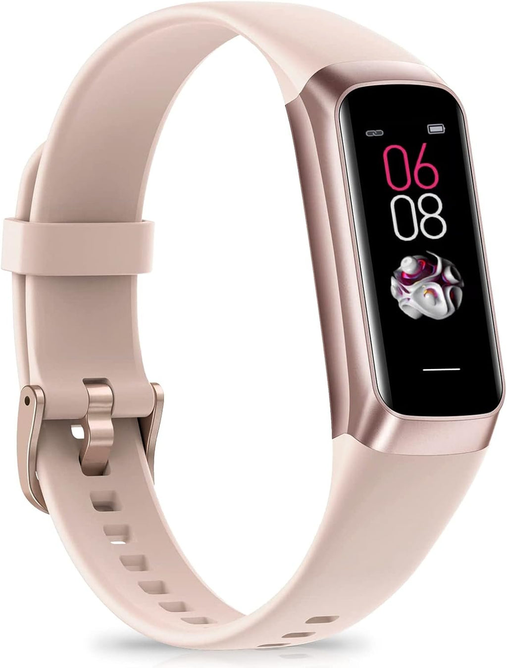 Fitness Tracker with 24/7 Heart Rate Blood Pressure Blood Oxygen Sleep Monitor, 1.1" AMOLED Touch Screen Activity Trackers, Waterproof Step Counter Health Pedometer for Women
