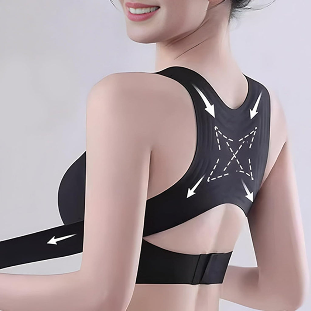 Genérico Posture Corrector Bra for Women, Front Closure Bras with Adjustable Back Support, Seamless Breathable Shapewear Underwear #1