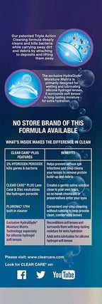 CLEAR CARE PLUS Cleaning & Disinfecting Contact Lens Solution 12 Oz, 2 Pack