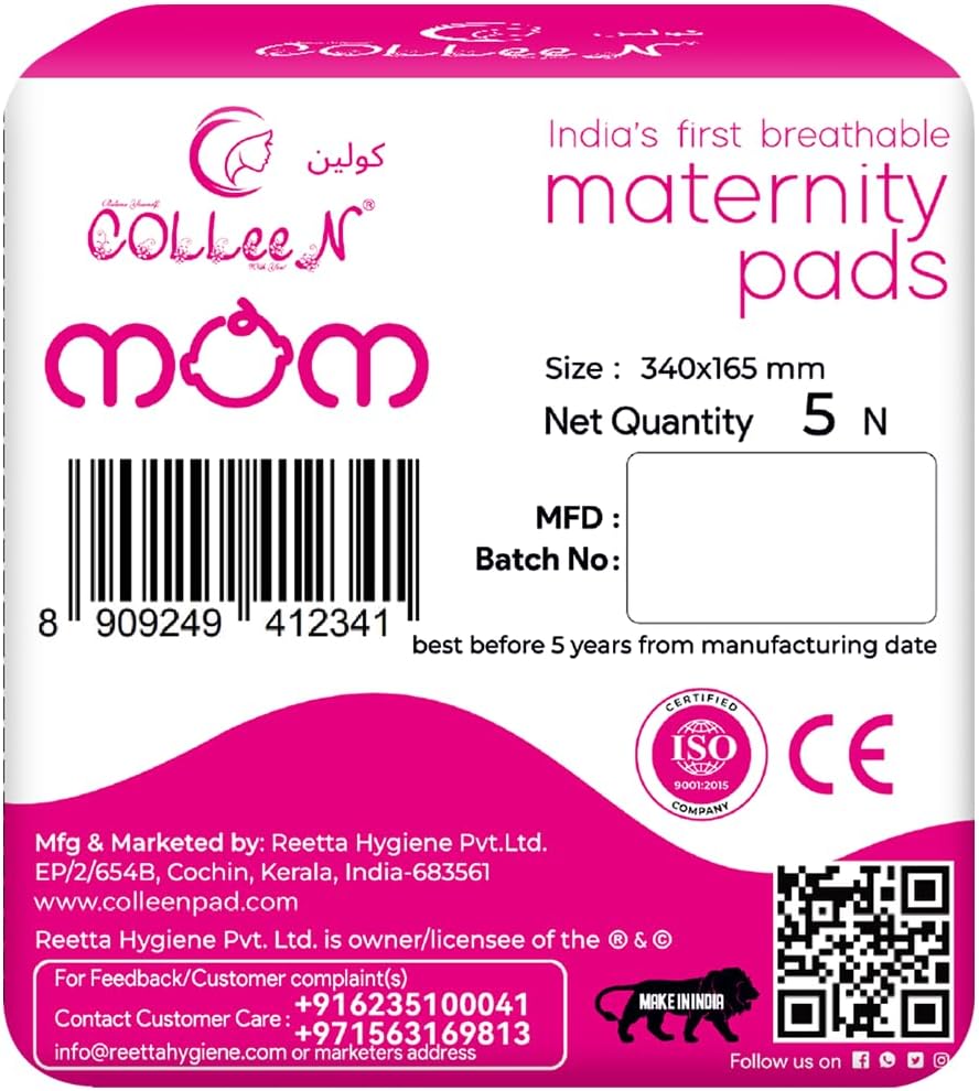 Maternity Pads Postpartum High Absorbency 340 ml 5 pads