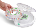 LiveFine 28-Day Locking Automatic Pill Dispenser with Alarm, Clear Lid