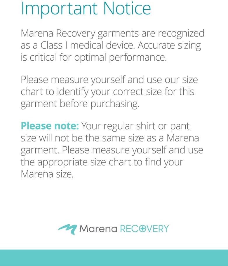 MARENA SFBHA Recovery Panty-Length Post-surgical Compression Girdle, High-Back - Adjustable Bikini Length