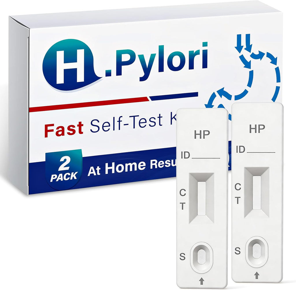 Helicobacter Pylori zestaw do testowania domu – 2-częściowy zestaw szybkiego testu do wykrywania pylori Helicobacter zapewnia dokładne wyniki w ciągu 10-15 minut, łatwy do odczytania i użytkowania