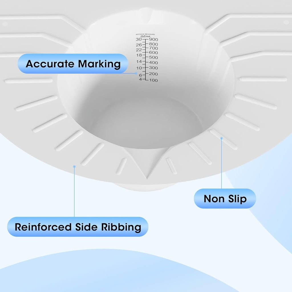 Urine Hats for Toilets, Specimen Collection Pan, 10 Pack 30oz/900cc | Universal Toilet Hat for Easy Urine and Specimen Collection, with Clear Measurement Markings for Women, Men, and Seniors' Use