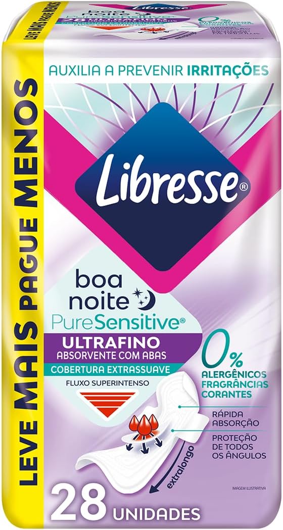 Libresse Sanitary Pads Overnight 28 pieces