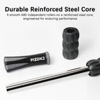 Muscle Roller Massage Roller Stick- Deep Tissue Fascia Blaster for Myofascial Pain Relief, Lymphatic Drainage & Body Sculpting, Handheld Physical Therapy & Recovery Tool (Gray Black-)