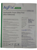 Foam Silver Wound Dressing, AGFIX Dyna Size : 5x5cm, pack of 5