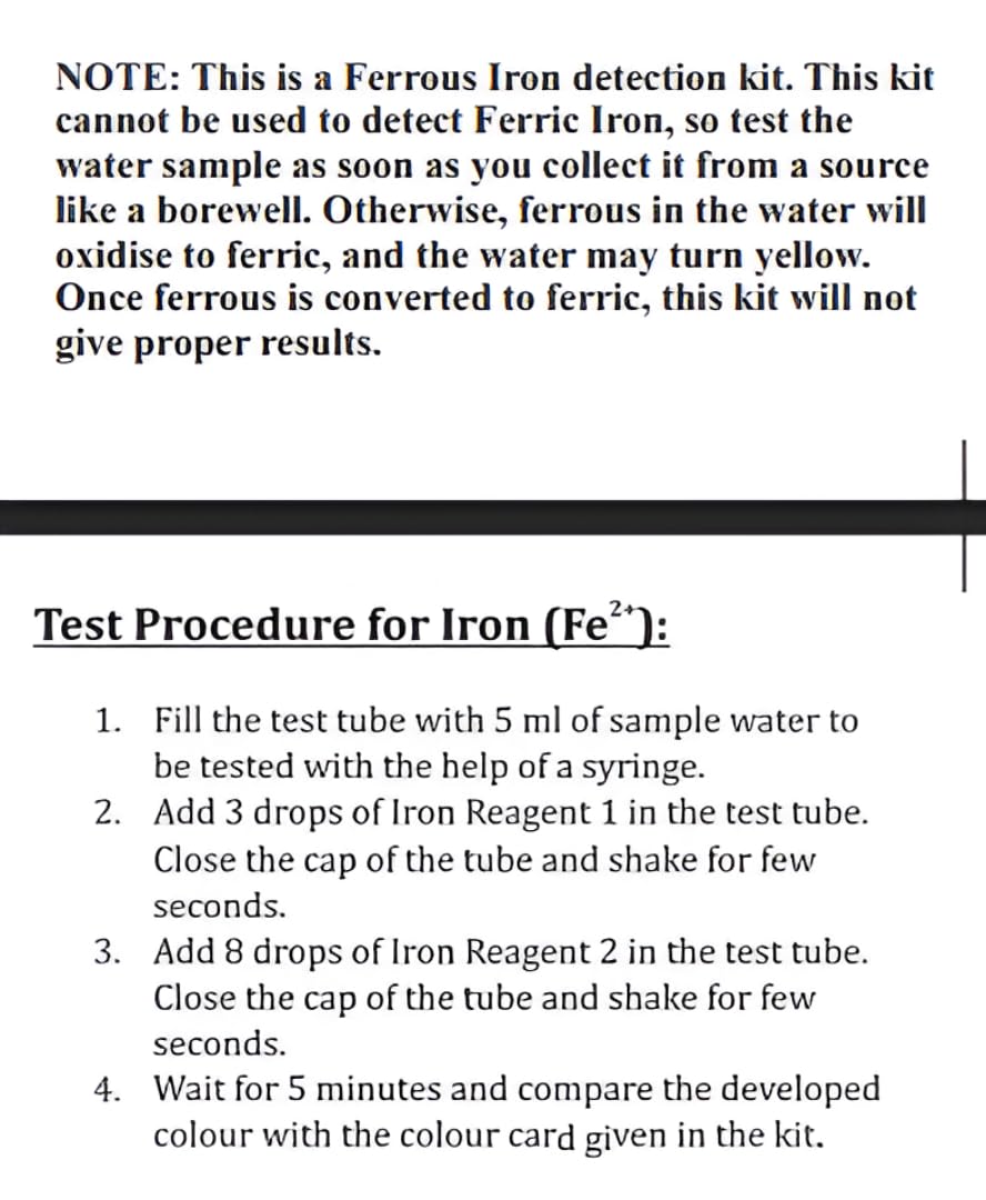 BIONIX Iron Test Kit (100 Test).