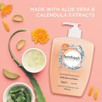 Femfresh Daily Intimate Wash 600ml - pH & Microbiome Balanced, With Aloe Vera & Calendula Extracts, 94% Natural Origin Ingredients, Hypoallergenic & Soap-Free, Gentle Feminine Wash for Freshness