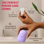 Sirona Reusable Menstrual Cup for Women (Small) with Microwaveable Sterilizer (1 Cup + 1 Sterilizer) | FDA Approved | 100% Medical Grade Silicone | Rash Free & Leak-Proof Protection for 8-10 Hours