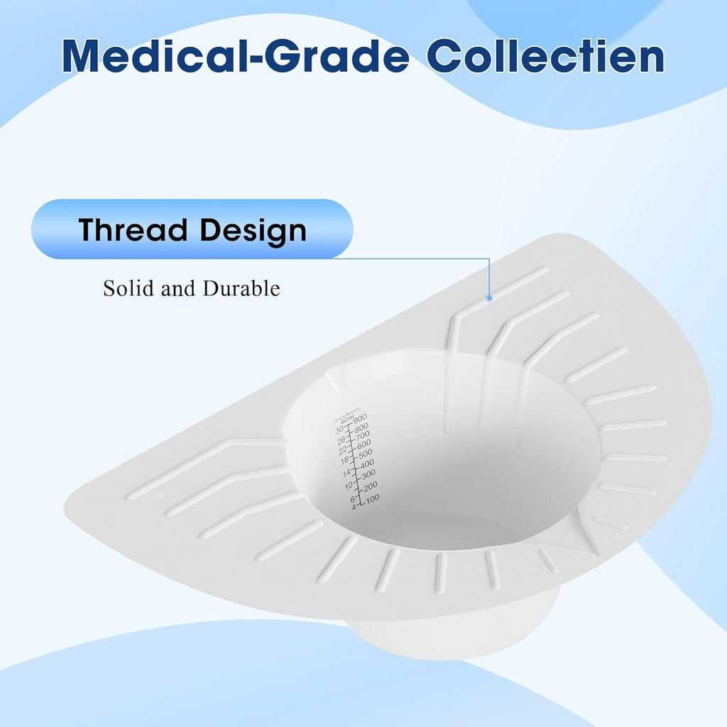 Urine Hats for Toilets, Specimen Collection Pan, 10 Pack 30oz/900cc | Universal Toilet Hat for Easy Urine and Specimen Collection, with Clear Measurement Markings for Women, Men, and Seniors' Use