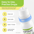 Optase® Allegro Lubricant Eye Drops, 0.33 fl oz | Preservative Free Lubricant Eye Drops - Artificial Tears for Environmental Irritants - Contact Lens Compatible - 300 Doses