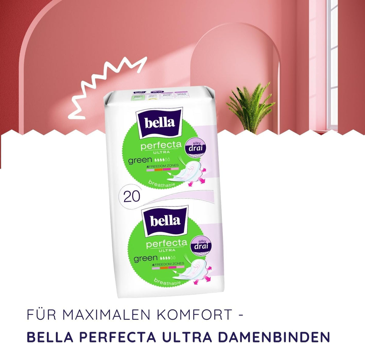 bella Sanitary Pads Breathable 20 pieces