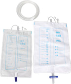 Silicone Urine Collector, 1000ML 2000ML Portable Urine Drain Bag Reusable Leakproof Urinal Collector Holder for Urinal Portable Urinal Collection Bag For Women