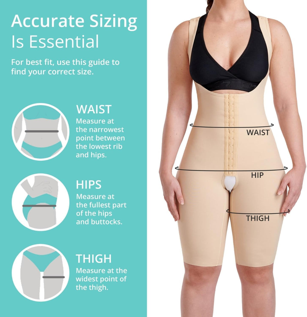 MARENA FCBHRS Female Curves Bodysuit - Short Length - Tummy Control Post Surgery Compression Garment