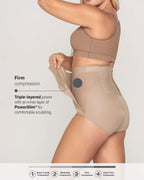 Leonisa BellyFlex Total High-Waist Post-Surgical Compression Underwear, Adjustable Belly Wrap, Tummy Control Shapewear Girdle
