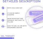 Reusable Postpartum Perineal Ice Packs, Cold Packs for Hemorrhoid Pain Recovery, 2 Gel Pads + 3 Sleeves (Purple)
