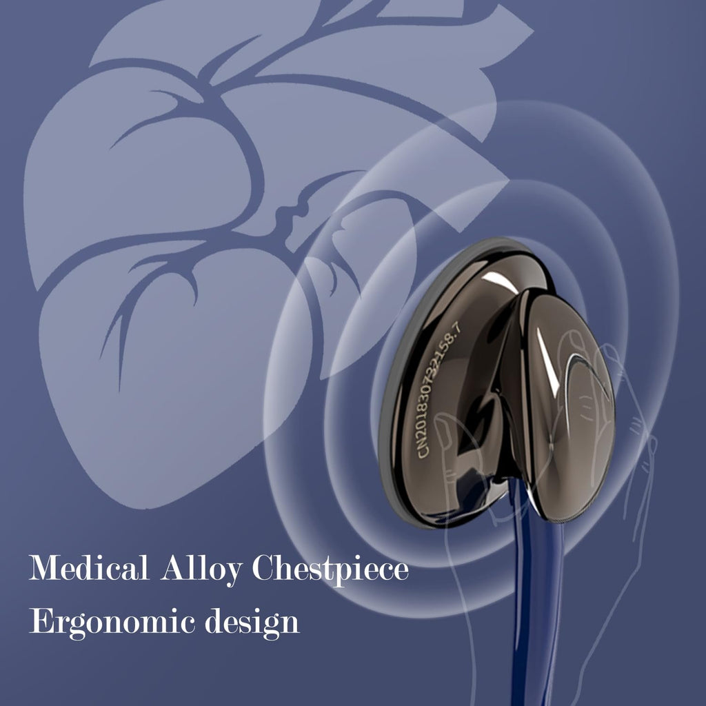 Classic Stethoscope Single Head Black Blue Stethoscope for Nurses