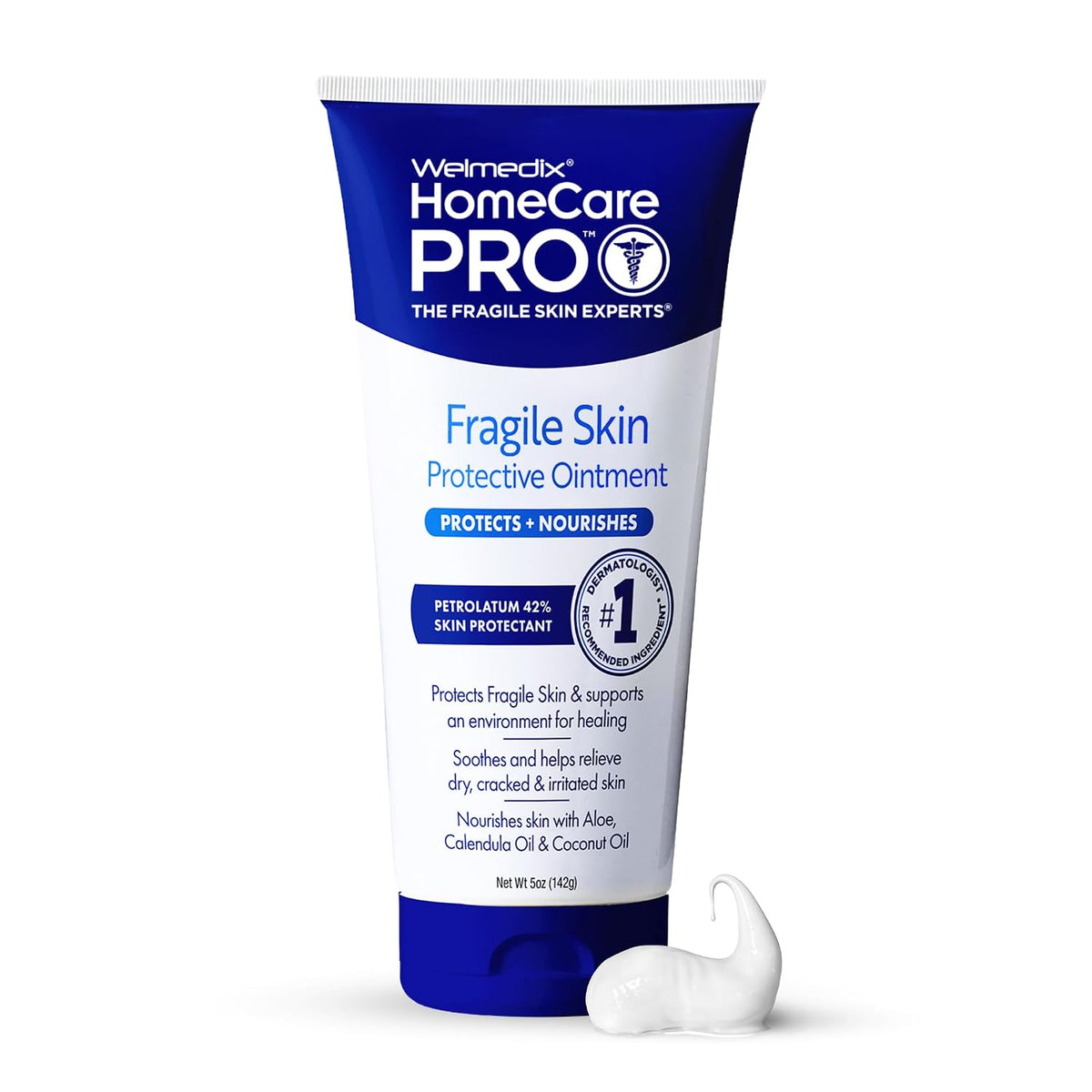 Welmedix Healing Ointment for Dry Skin - Skin Protection Barrier Cream | Hospital Grade Intensive Healing Ointment - Moisturizer for Very Dry, Cracked Skin - 5oz Tube