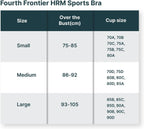 Frontier HRM Sports Bra Compatible with Frontier X2 Polar Garmin Tickr Wahoo Coospo- Heart Rate Monitor Sports Bra