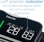Beurer BM81 easyLock Automatic Upper Arm Blood Pressure Monitor, Smart Cuff Without Cables for Fast Measurement, Bluetooth, 240 Memory Sets, Data Transfer to Apple Health and co.