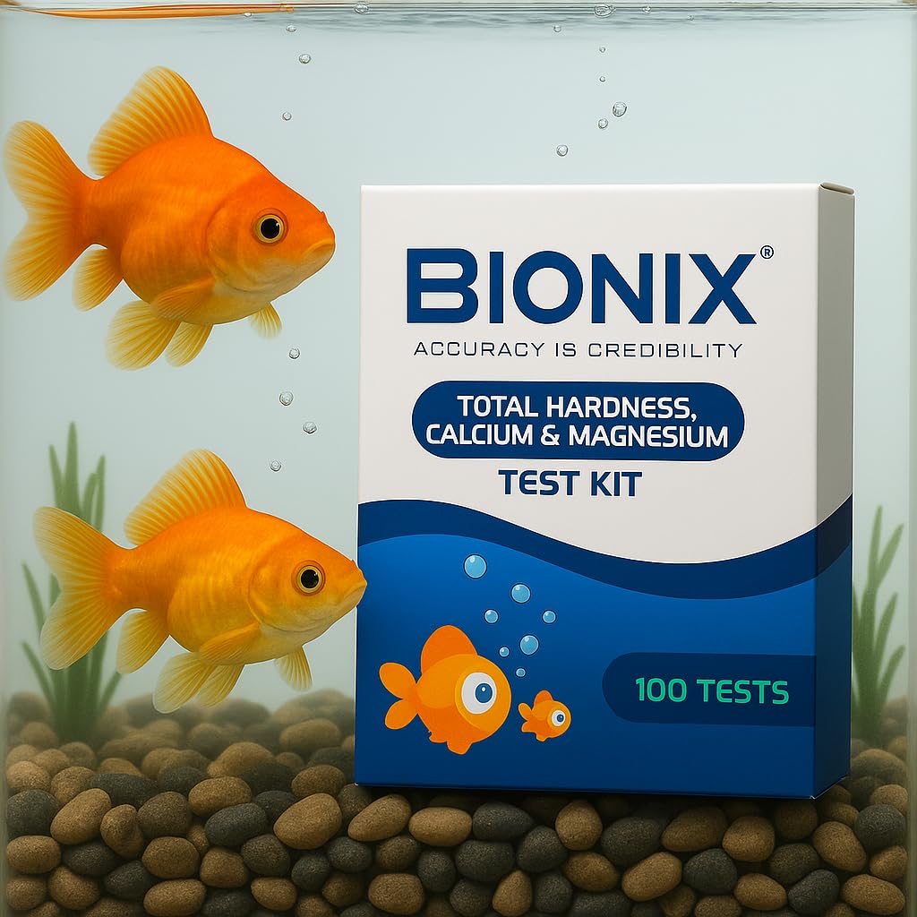 BIONIX Total Hardness Test Kit | Measures Calcium and Magnesium Hardness | 100 Test.