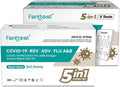 Fanttest 5-in-1 Combo RAT Test - ADV Virus - RSV - Influenza Flu A/B - COVID-19 Rapid Antigen Test Kit - Nasal Swab (5 pack)