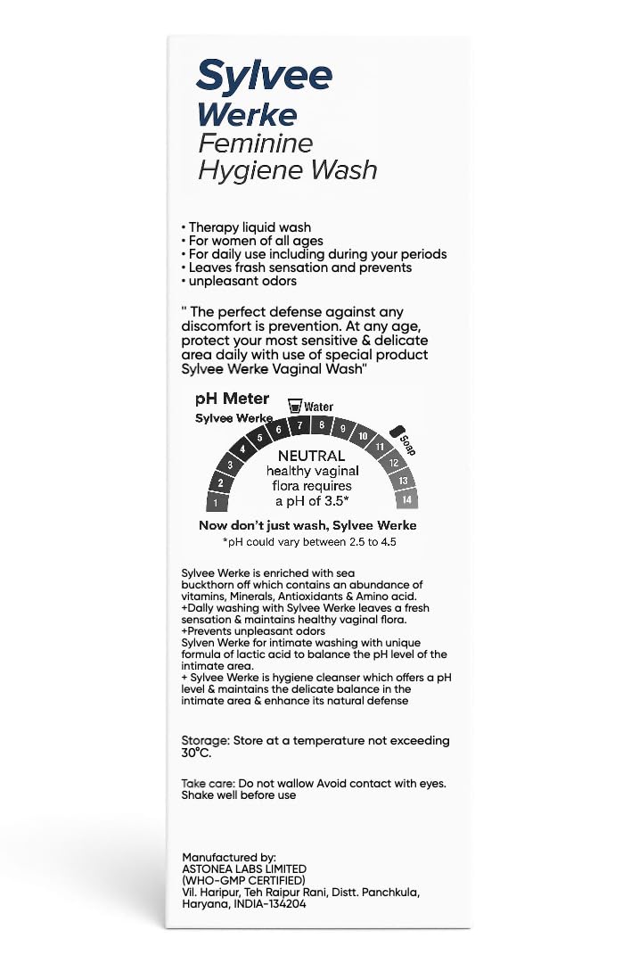Feminine Hygiene Wash | pH 3.5 Balanced Formula with Lactic Acid | Sea Buckthorn Extract for Intimate Cleansing | 100ml
