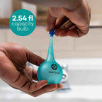 Medi Grade Ear Wax Removal Bulb Syringe 2.54 fl oz, Ear Cleaner Irrigation | Easy-squeeze ear syringe 75ml with quad stream tip, gentle ear cleaning tool for adults and kids, safe ear flushing at home
