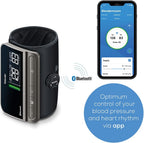 Beurer BM81 easyLock Automatic Upper Arm Blood Pressure Monitor, Smart Cuff Without Cables for Fast Measurement, Bluetooth, 240 Memory Sets, Data Transfer to Apple Health and co.