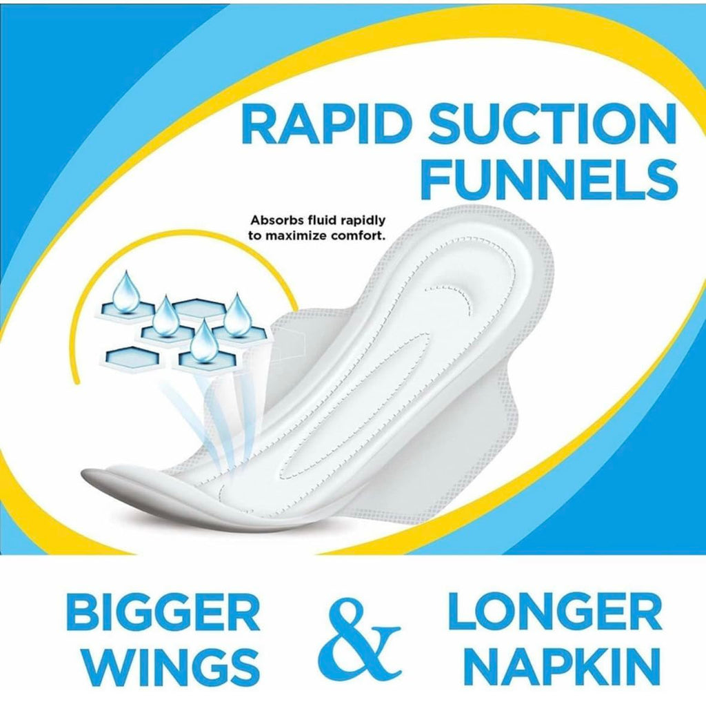Extra Sure XXXL Sanitary Pads - 100% Cotton, Ultra-Absorbent & Leak-Proof Feminine Hygiene Pads - Skin-Friendly Comfort (Pack of 40)