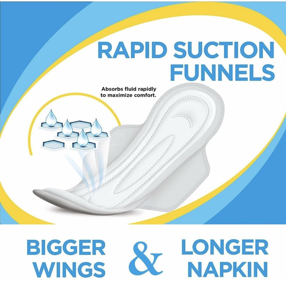 Extra Sure XXXL Sanitary Pads - 100% Cotton, Ultra-Absorbent & Leak-Proof Feminine Hygiene Pads - Skin-Friendly Comfort (Pack of 40)