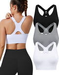 High Impact Sports Bras for Women, Adjustable Straps Supportive Racerback