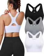 High Impact Sports Bras for Women, Adjustable Straps Supportive Racerback
