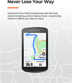 Magene C706 Smart GPS Bike Computer – 3.3" Color Touchscreen with Map Navigation, Voice Guidance, Freeride ClimbPro, Live Segments, Dual-Band GNSS Cycling Computer