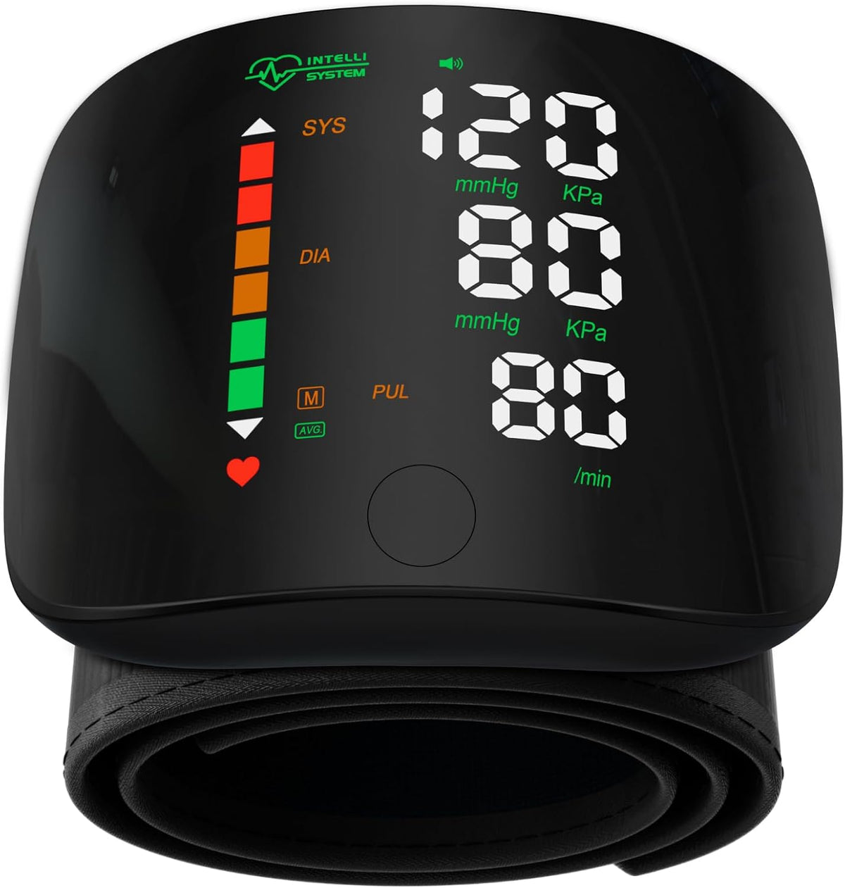 Double love Wrist Blood Pressure Monitor Led Display Black | Touch Screen Wrist Blood Pressure Cuff 99x2 Reading Memory Wrist Bp Monitor with Carrying Case