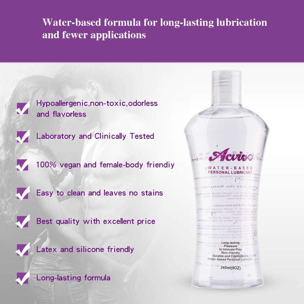 Acvioo Water Based Lubricant Gel Sex Lubricants (240ml)