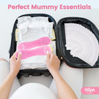 Hilph Cooling Compress for Postpartum Childbirth, 2 Pack Perineal Cooling Pads with 24 Disposable Covers, Vaginal Care, Relieve Pain and Discomfort Postpartum, Pink