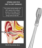 8 Pcs Ear Wax Removal Kit,Professional Double-Headed Ear Pick Earwax Removal Tools,316L Stainless Steel Ear Cleaner Curette with Cleaning Brush and Storage Box,Suit for Kid Adult(Silver)