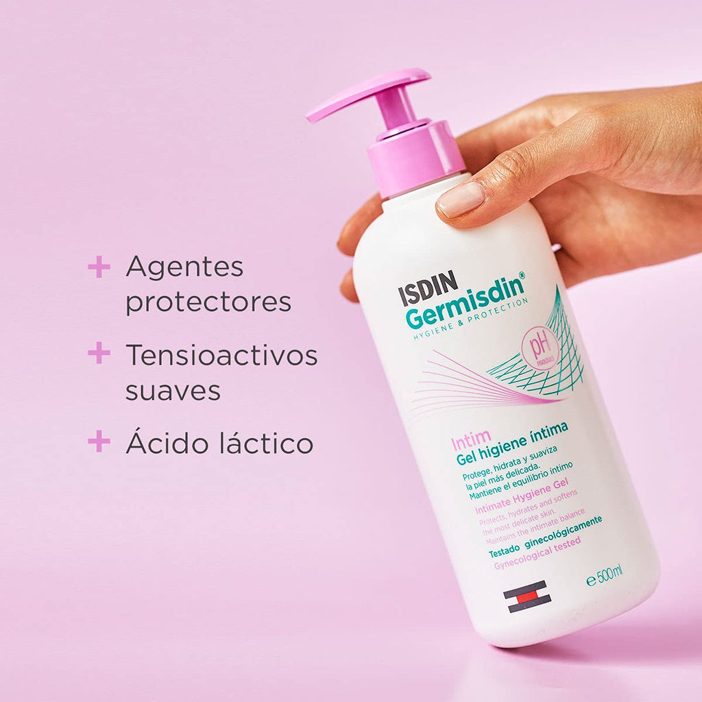 ISDIN Germisdin Intimate Hygiene, Daily Gentle Gel - Protects, Hydrates and Regulates the pH of the Intimate Area
