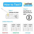 JusChek Cotinine Rapid Test Kit, 5-Minute Nicotine Metabolite Detection in Urine, Self-Testing (2)