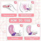 2 Pieces Menstrual Disc, Reusable Menstrual Cup, Mens-trual Silicone Cup for Sports and Swimming (S+L)