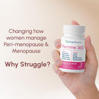 Femme 365 Hormonal Support for Women, Herbal Hormonal Supplements for Peri-Menopause and Menopause, Reduces Symptoms of Intense Hot Flushes, Promotes Healthy Libido, and More, 60 Capsules