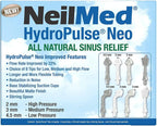 NeilMed HydroPulse Neo. Multi-Speed Electric Pulsating Nasal Sinus Irrigation System with 30 Sinus Rinse Premixed Packets.