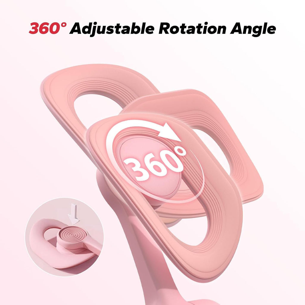 MERACH Pelvic Floor Exercise Devices, Thigh Trainer with Display Counter | LED Display, Easy Shape, Quickly Activates Leg and Pelvic Floor Muscles, 360° Rotation Function, Cut-out Design for Comfort