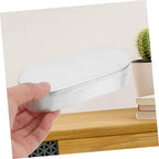 Portable Aluminum Thermometer Storage Box for Home Use Silver