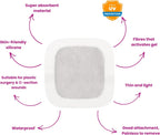 Protective Wound Care Supplies Silicone 7.5 cm 10 pieces
